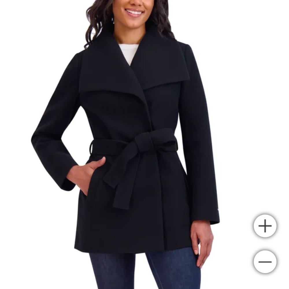 NWOT Tahari Ladies' Faux Wool Wrap Coat
